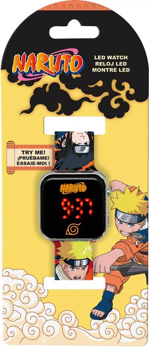 Zegarek LED z kalendarzem Naruto NA00002. Kids Euroswan. Nowy Produkt