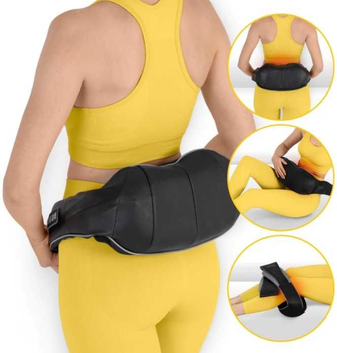 Masażer Pas masujący kark ramiona plecy shiatsu PRO+ 4FIZJO ORGINAŁ !! Szary