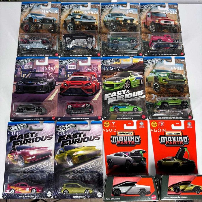 Машинки Hot Wheels Toyota Supra Fast & Furious Форсаж Nissan