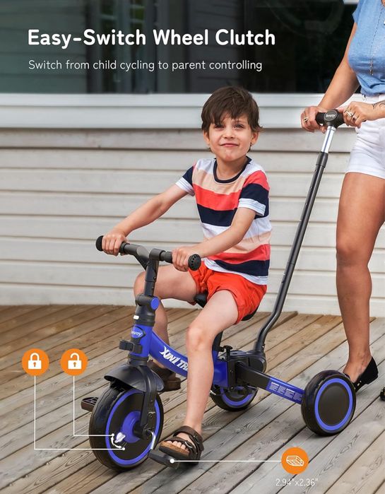 Triciclo para crianças pequenas - de 1 a 5 anos (frete gratis)