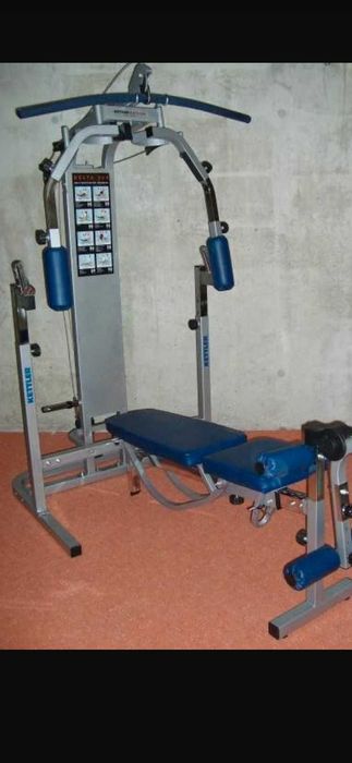 Pokazowy atlas Kettler Delta XL + 110 kg, gryfy, modlitewnik, montaż
