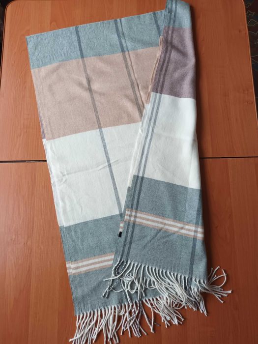 Теплий жіночий шарф, бавовна+ кашемір.