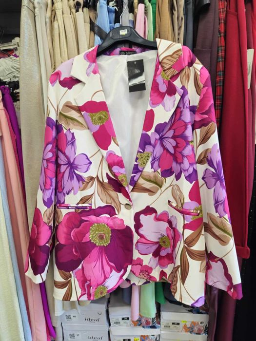 Marynarka Plus Size kwiaty Italy XL !!!