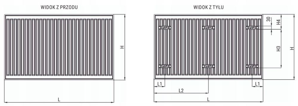 Kaloryfer Grzejnik biały 90x100