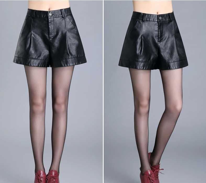Шкіряні жіночі шорти нові