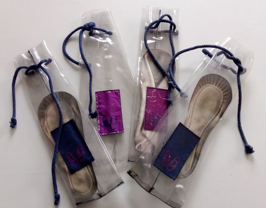 Sacos para sapatilhas ou acessórios de ballet