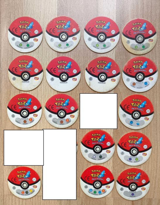Pokemon Tazo 15 oryginalne