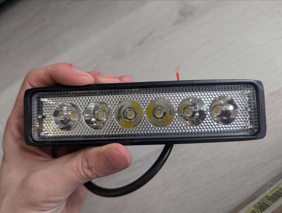 LED фара 6 діодів 12V 24V робоче світло дополнительная фара нова лед свет