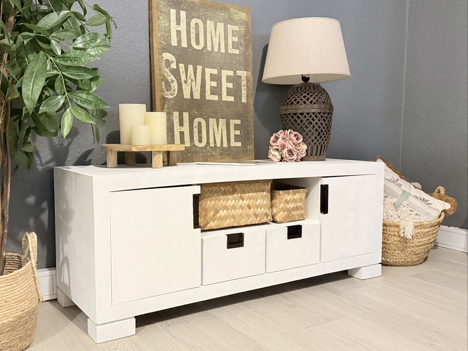 aparador, consola, armario, movel de tv, acacia, arboretto, rustico