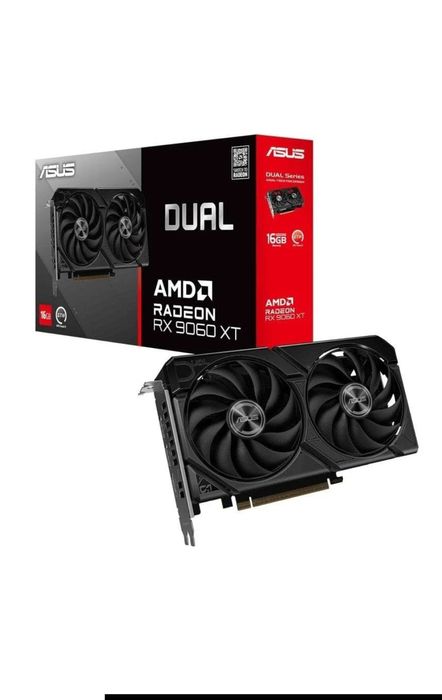Vendo placa gráfica ASUS Dual AMD Radeon RX 9060 XT com 16GB de memória GDDR6.