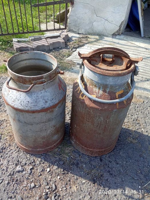 Stare kany kanki na mleko.