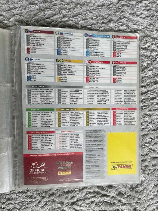 Panini Adrenalyn XL Road to UEFA Euro 2016 – pusty album kolekcjonerski (binder)