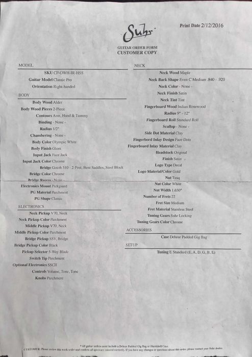 Suhr Classic Pro (2016)