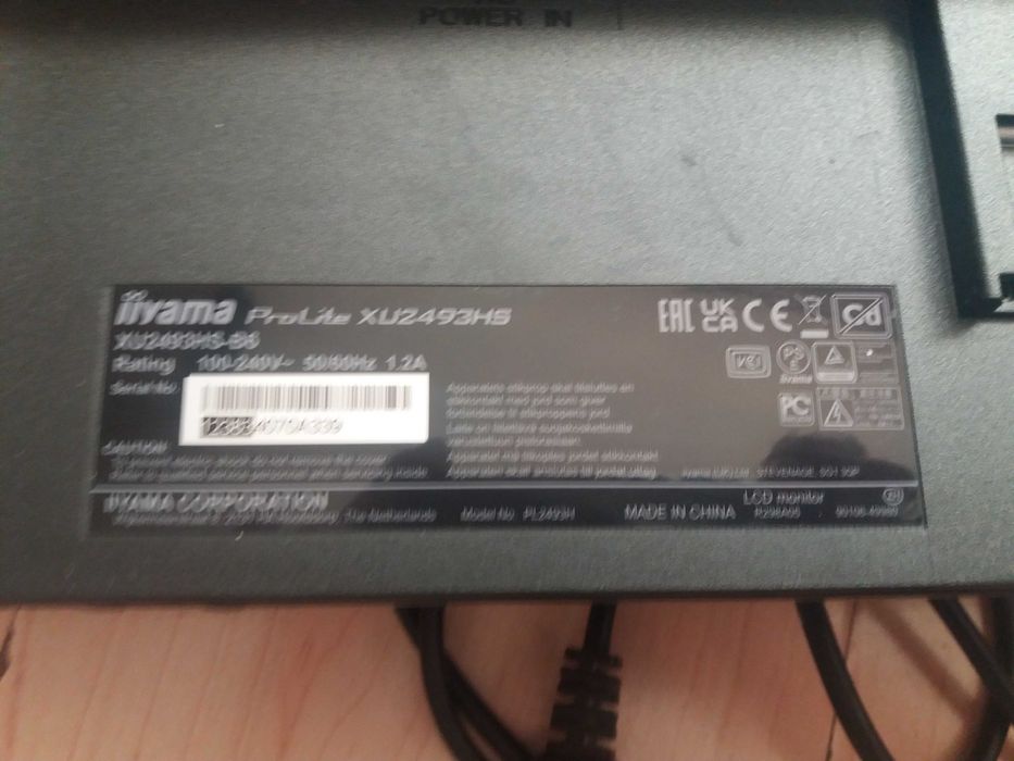 Monitor Iiyama 24 prolite xu2493hs