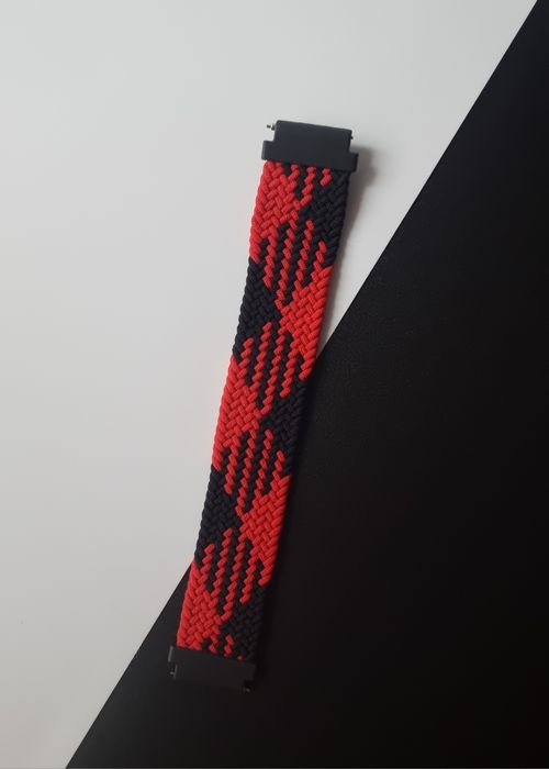 Pasek plecionego materiału 20 mm do zegarka Samsung, Huawei, Amazfit,