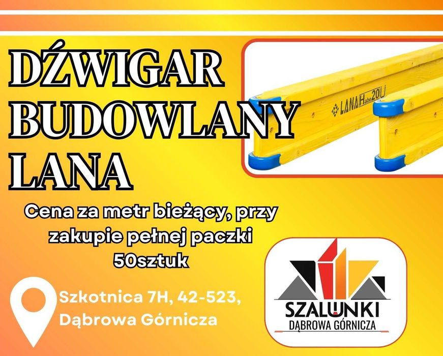 Dźwigay budowlane okuty dźwigary budowlane belka steme