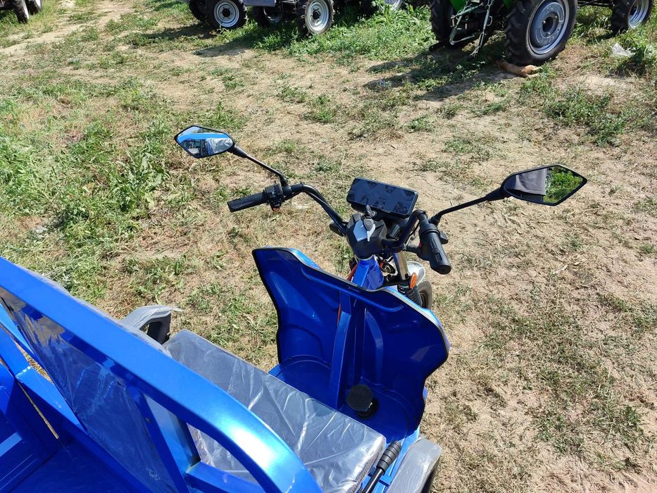 Электро трицикл Дозер 1200 ватт Синий цвет 2024 года