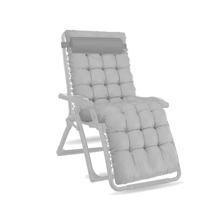 Poduszka do leżaka Zero Gravity szara czarna lekka miękka wygodna