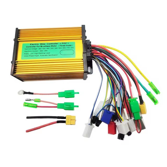 Синусный контроллер 36-84v 20-25A  foc Brushless для электровелосипеда