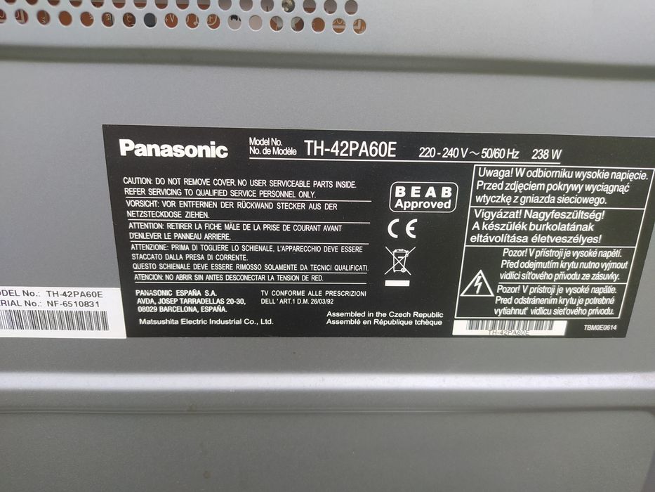 Телевізор Panasonic TH- 42PA60E Viera