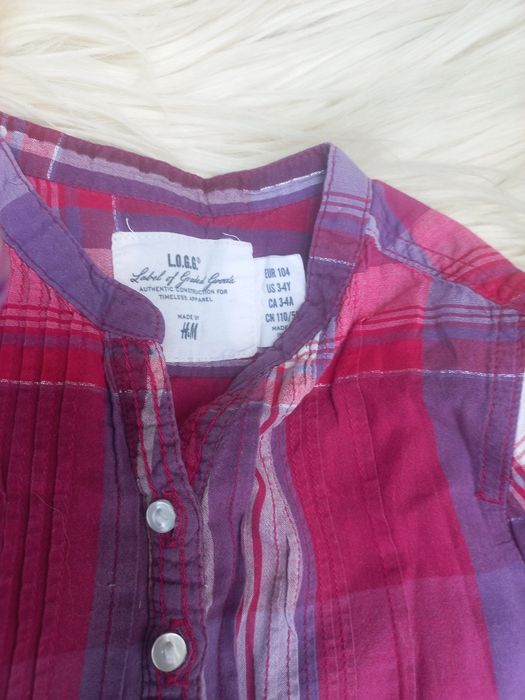 Bluzka koszula tunika h&m r 104