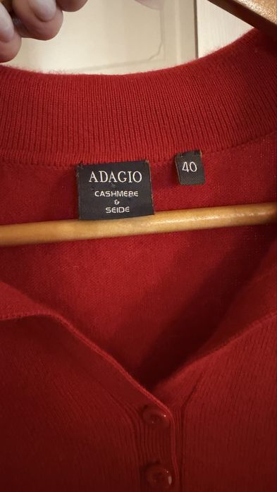 Шовк кашемір adagio брендова кофта поло джемпер