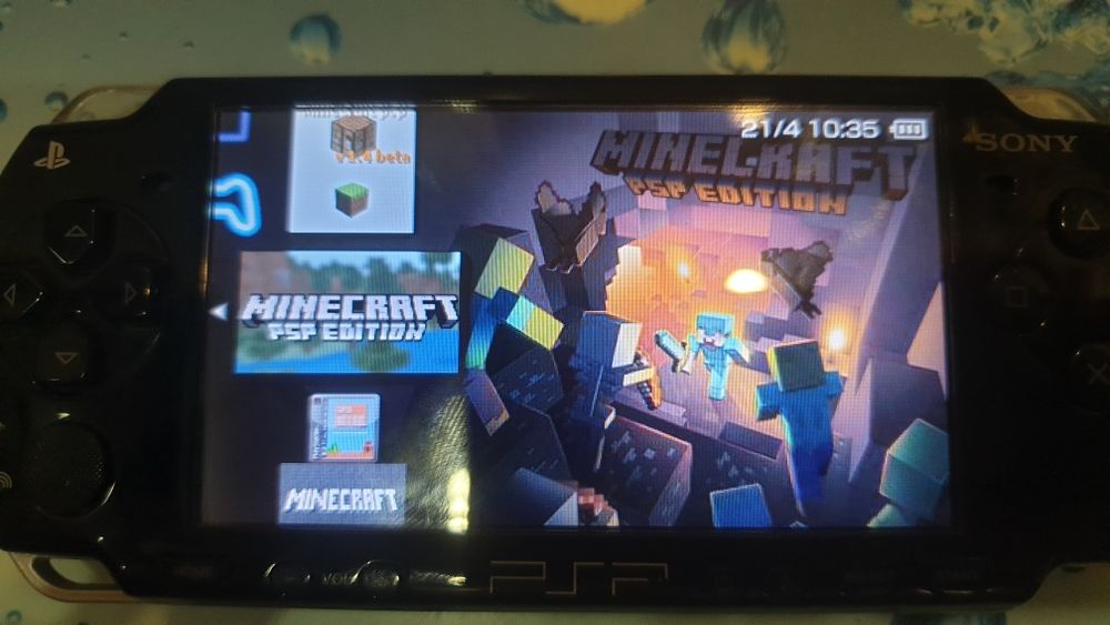 Duży zestaw 200 gier do konsoli Sony PSP minecraft