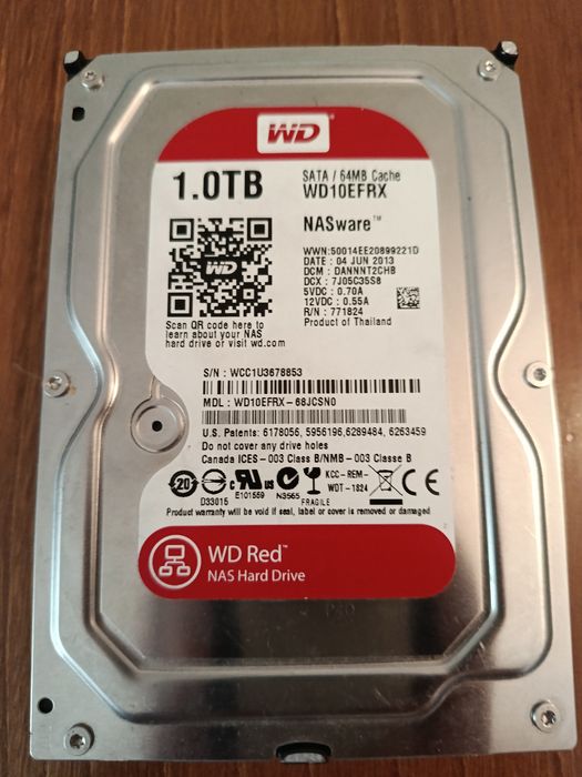 Disco rígido WD Red 1TB NAS SATA 3.5
