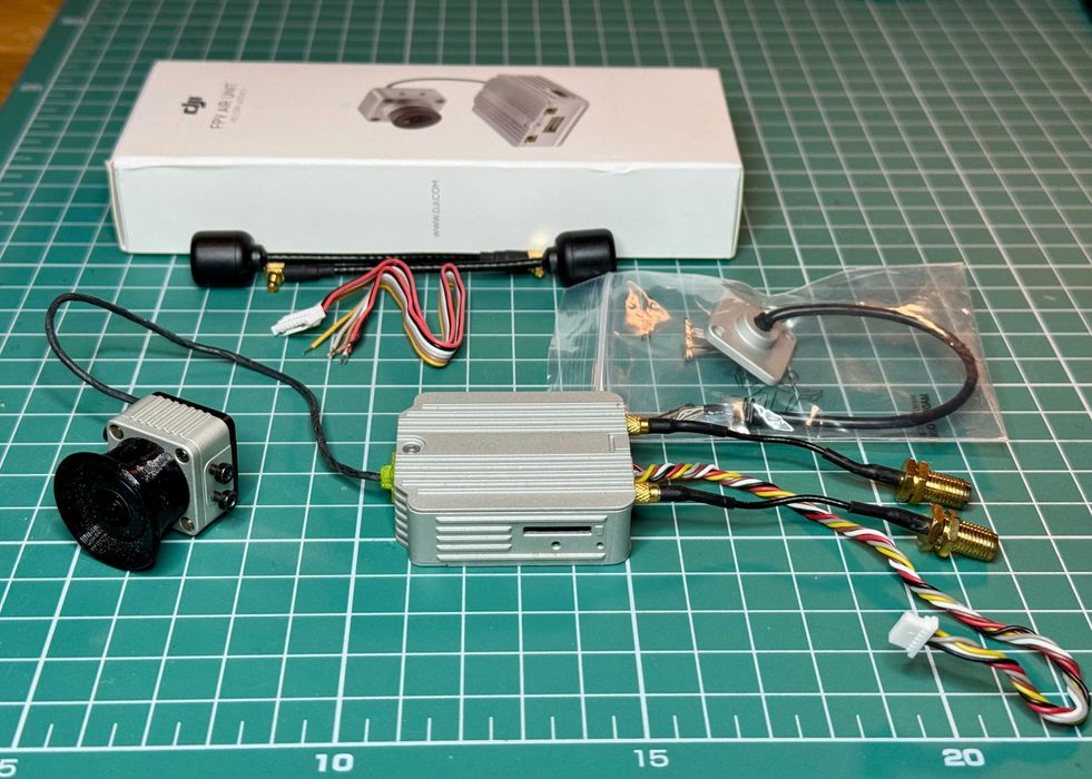 DJI FPV Air Unit | kamera - długi kabel 16cm | MMCX-SMA-RP | komplet