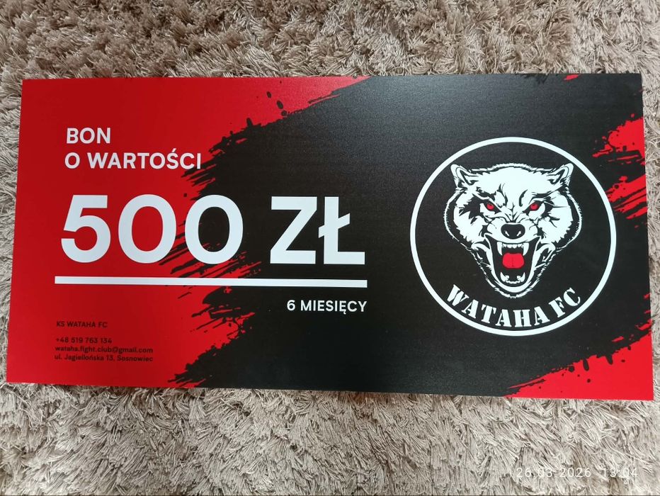 Karnet bon na zajęcia sportowe