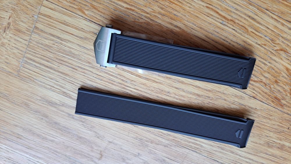 Pasek Tag Heuer Aquaracer 20 22 mm  czarny niebieski