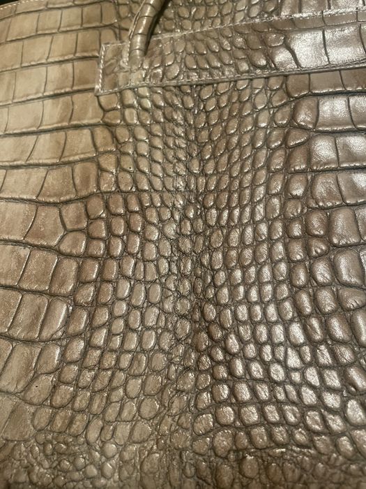 Torebka shopper ze skóry krokodyla Włoska
