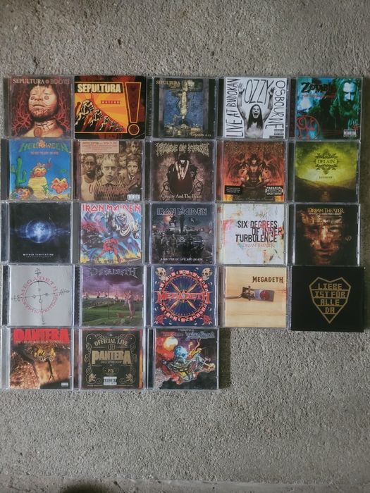 Cds de música rock metal rap