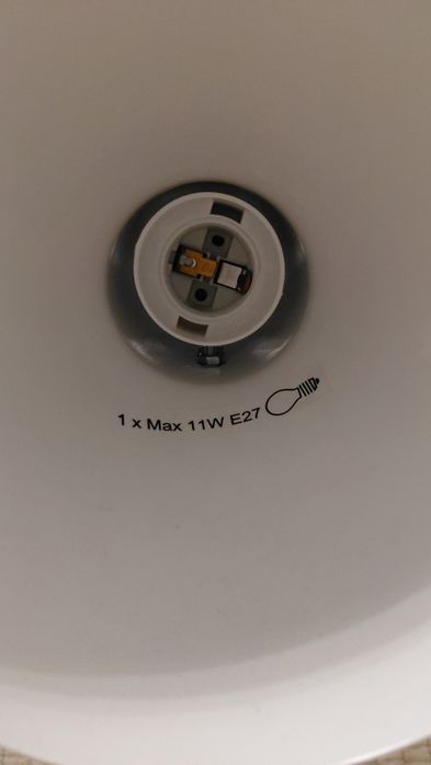Lampa stołowa biała