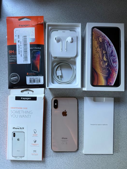 iPhone XS 256 GB złoty STAN IDEALNY + gratis (REZERWACJA)