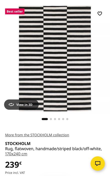 Tapete riscas IKEA