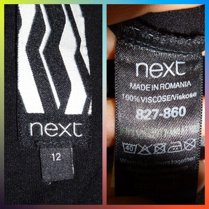 Красивое вискозное нарядное черно-белое платье для беременных 44 46