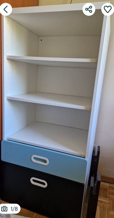 Szafka półki + 2 szuflady/regał do dziecięcego pokoju IKEA