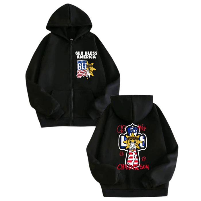 Зип- Худи Glo Gang Logo унисекс гло гэнг Новые модели успей купить