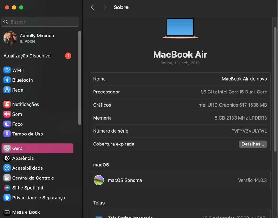 Macbook Air – i5 – excelente estado