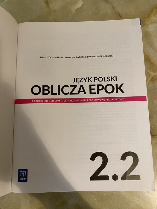 Oblicza Epok 2.2 Podręcznik do języka polskiego