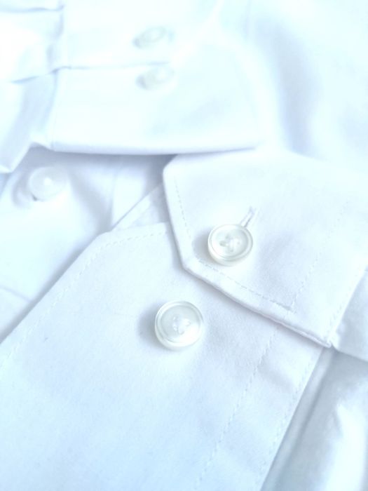 DUŻA (4XL) biała męska koszula Marks & Spencer puree cotton