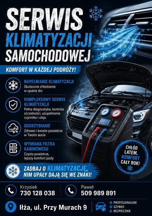 Serwis klimatyzacji samochodowej