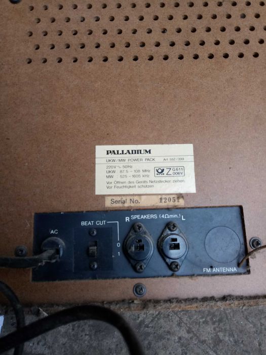 Gramofon radio palladium