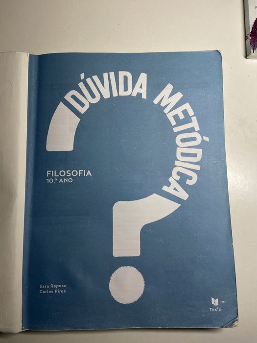 Manual de Filosofia 10.º Ano – Dúvida Metódica | Texto Editores