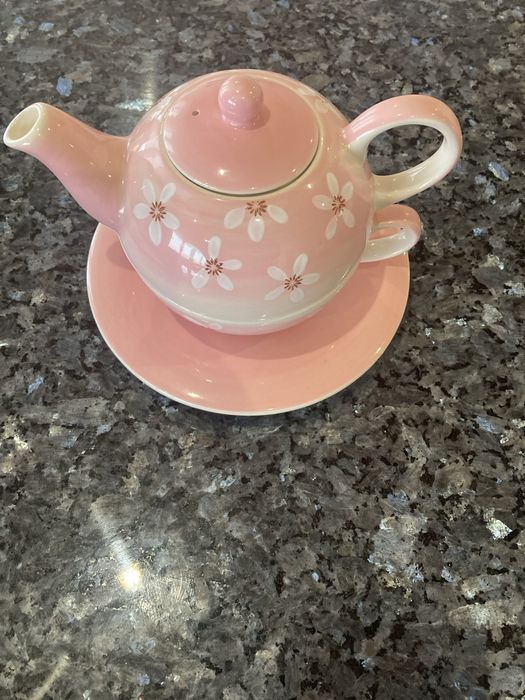 Bule de cha e chavena ingles