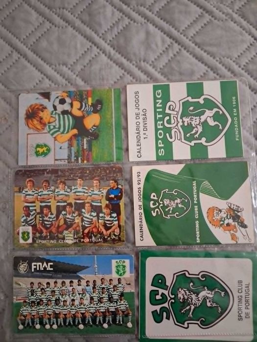 Lote Calendários de 1985/1997-Clubes Portugueses