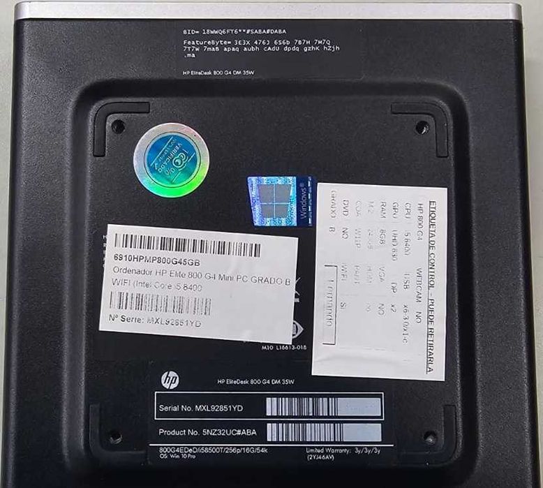 HP EliteDesk 800 G4 Mini PC