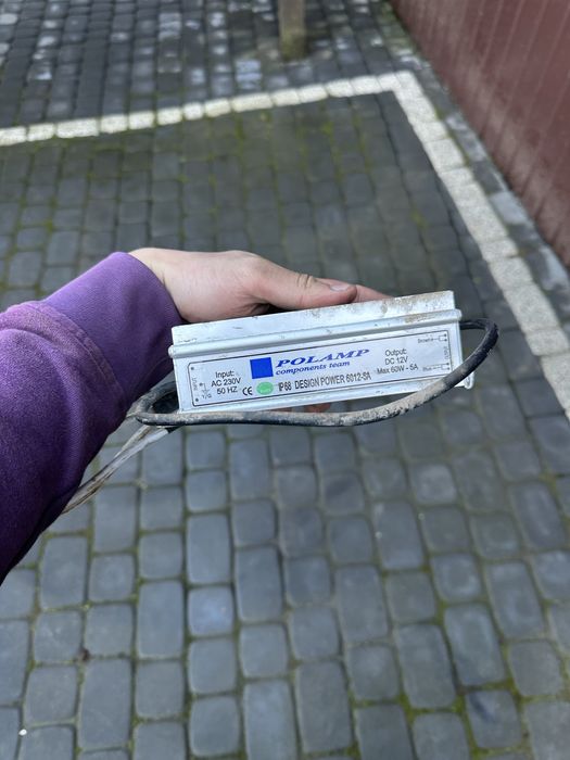 Zasilacz Uniw 12V 5A 60W wodoodporny IP68