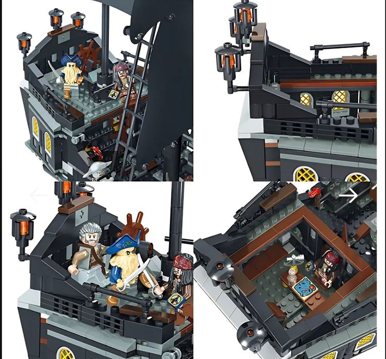 ‼️АКЦИЯ‼️Конструктор пиратский корабль Черная жемчужина, 804 деталей